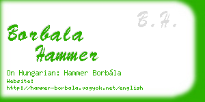 borbala hammer business card